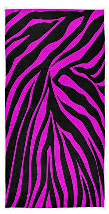 Handtücher mit Zebramuster für Mädchen Frauen Jungen Baumwolle Handtücher weich saugfähig Schweißtuch für Zuhause Hotel Pool Fitnessstudio 76 x 38 cm