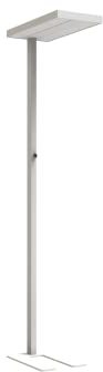 LiLaTec LED-Stehleuchte LUXODESK 60W 4000K grau