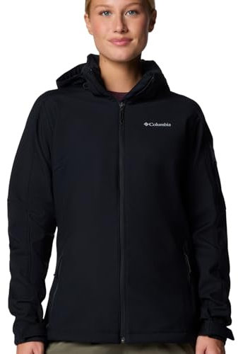 Columbia Cascade Ridge Softshell, Chaqueta De Softshell Cortavientos Mujer, Black, L