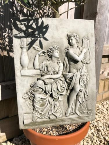 Grande plaque en pierre à suspendre pour femme grecque