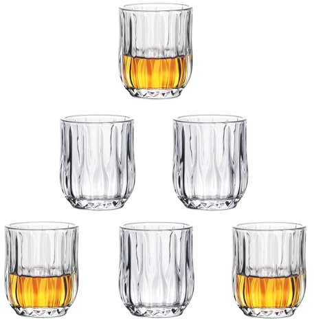 Lot de 6 mini verres à shot de 85 g / verres à shot drôles / verres à tequila / verres à nifters / verres à shot transparents / verres à sherry / verres de dégustation