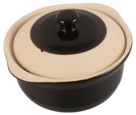 MAGICLULU Pentola Di Terracotta Per Cucinare Casseruola Da Cucina Per Stufati Superficie Liscia Antiaderente Facile Da Pulire e Utilizzare Adatta Per Zuppe e Pollo Brasato