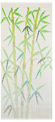 ShGaxin Rideau de porte anti-insectes en bambou pour extérieur et terrasse 90 x 200 cm