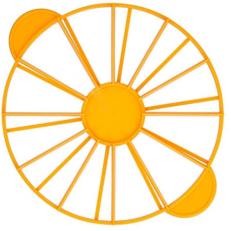 HEEPDD Marcador Redondo del Recorte de Masa Fácil en una Porción Igual del Cuchillo, Titular de Fiesta de Cumpleaños Conveniente, Boda, Materiales de Clase de Comida (Amarillo 126g/4.4oz（280）)