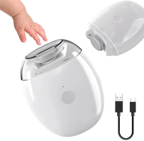 Coupe Ongle Electrique 3 en 1 Coupe-ongles électrique, Coupe Ongles électrique avec Lumière LED 3 Vitesses Sans Bruit pour les Bébés Enfants Adultes