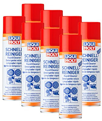 8 x Liqui Moly 3318 Veloce Pulitore Freno Spray Pulitore 500 ML