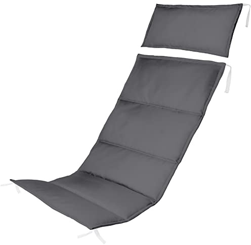 Ferocity Graphite Cuscino per Sedia a Sdraio Rivestimento Idrorepellente Pieghevole Cuscino in Poliestere di Alta qualità con Cotone Lana [145]