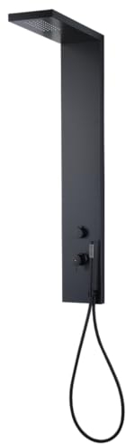 Essebagno Essekadra Duschpaneel schwarz