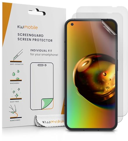kwmobile 3X Folie matt kompatibel mit Nothing Phone (1) - Displayschutzfolie Schutzfolie - Displayschutz Displayfolie entspiegelt