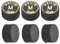 PATIKIL 12mm Pool Cue Tips, 6 Pack Medium Multiple Layer Pool Billiard Cue Tips Laminated Glue-on Snooker Stick Tip Billiard Accessories, Black