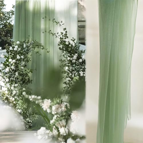 Tela de tul suave de 3 m x 160 cm, tela de tul para coser, tela decorativa para cortinas de arbor, boda, arco de boda, decoración a mano, para ceremonias, fiestas, vestidos, faldas de tul, color verde