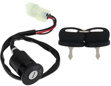 YINETTECH Bloqueo de Interruptor de Encendido ATV con Llaves Compatible con Kymco KXR 250 MXU 250 MXU 250 S MXU 30