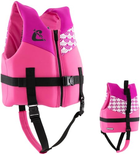 CRESSI Froggy Swim Vest Pink/LIllac M: 3/6Years - Giubbotto da Nuoto per Bambini con Doppia Impugnatura, Rosa/Lilla, M: 3/6 Anni