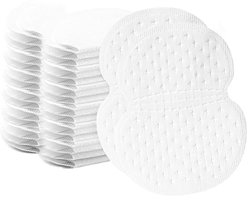 100 Pcs Armpit Sweat Pads for Women and Men,Underarm Sweat Pads Invisible, Unflavored & Ultra-Thin,Anti-sweat Disposable SweatPads for Sports Daily Wear,Keep Armpits Dry and Clothes Clean
