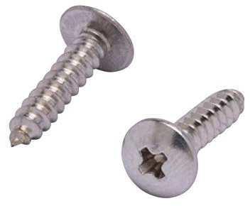 Bolt Dropper #4 X 1/2 inch Stainless Truss Head Phillips Wood Screw (100 Piece) 18-8 (304) Stainless Steel Screws, ssd Screws