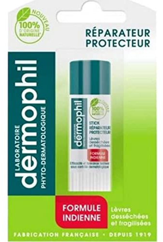 Dermophil Stick a levres reparateur protecteur formule indienne - Le tube de 4 g