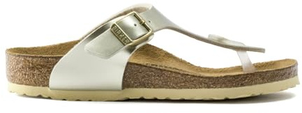 Birkenstock Tongs Gizeh Birko-flor Electric Metallic Gold, Girls’ Sandal, Electric Metallic Gold, 11.5 Child UK (30 EU)