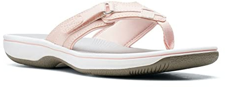 Clarks Women's Breeze Sea Flip-Flop, Blush Synthetic, 8 UK