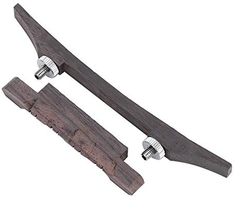 Rosewood Mandolin Bridge, Adjustable Mandolin String Height Bridge Musical Instrument Accessory