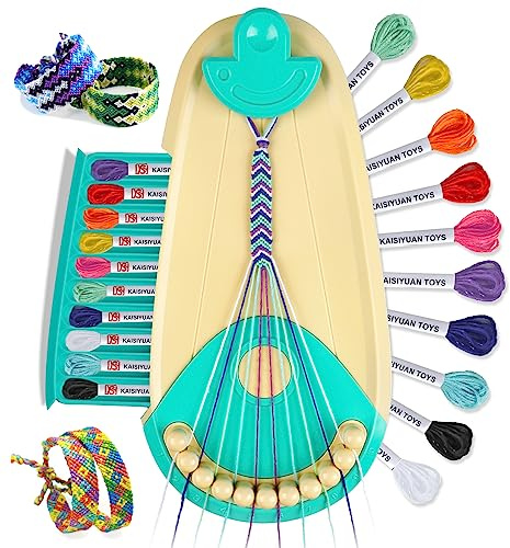 Kit Bracelet Bresilien, Bracelet D'amitié, Cadeau Enfant Jouet Kit de Fabrication de Bracelets pour Filles 6-12 Ans, Enfants DIY Loisirs Créatifs, Cadeau D'anniversaire partir de 6 ans Enfants