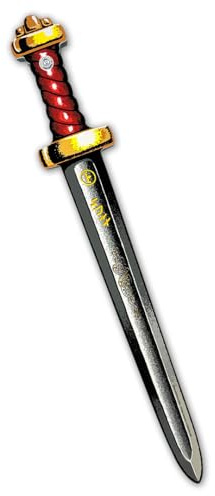 Liontouch - Épée de Viking, Poignée Rouge | Enfants 3+ Ans | Jouets Guerrier Authentique du Maître Sven | Accessoire Arme Médiévale en Mousse pour Jeux de Rôle et Costumes des Petits Berserkers