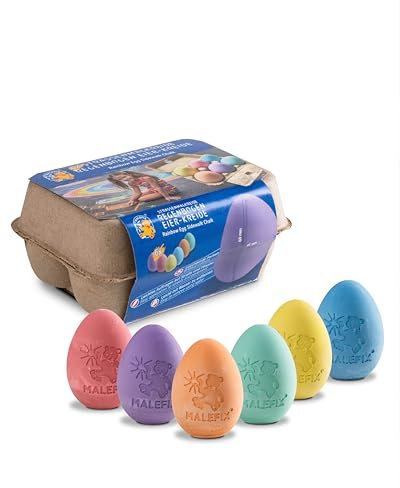 PUSTEFIX Straßenmalkreide Eier 6er Packung