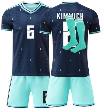 Fussball Trikot Kinder und Erwachsene, Heim Auswärts Fussball Trikot, 2026 WM Deutschland Fußball Trikots, Fussballtrikot Jungen Herren Football T-Shirt, Short und Socken Set