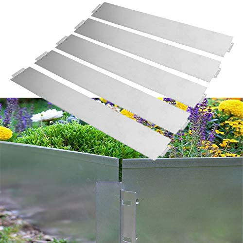 HENGMEI 50 m rabattkant i metall, flexibel klippkant, rabattkant, 100 x 15 cm, rabattinfattning, 50 stycken