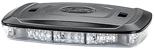 HELLA LED Luz de aviso - Micro Lightbar - 12V / 24V - amarillo - Sujeción por magneto - Cable: 2500mm - montaje exterior - 2RL 014 566-121