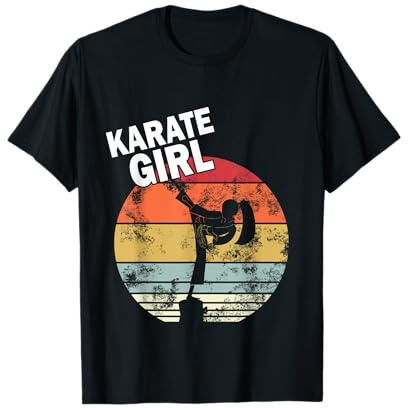 Karate Girl Slogan Retro Karate Suit T-Shirt