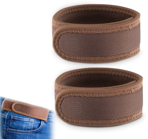 BeltBro Pro for Men and Women Elastic No Buckle Invisible Belt Patented Metal Free TSA Soft Adjustable Side Tactical Belt
