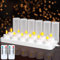 EXTSUD 12 Stück Led Teelichter Aufladbare Teelichter mit Timer und Ladestation Elektrische Teelichter Wiederaufladbar Kerzen Flackernd Flammenlose Kerzen für Halloween Weihnachten Tisch Deko