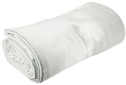 sourcing map Manta de soldadura ignífuga de 304 x 304 cm, tela de fibra de vidrio resistente al calor, manta de protección contra incendios, suministros de protección de soldadura para uso industrial