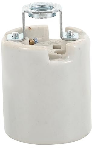 SEWOART Leuchterfassung Ersatz Aus Keramik Für Lampenbausatz Diy Lampenfassung Mit Halterungsdesign Leuchte Teil Glühbirnenfassung