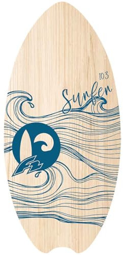 F2 Skimboard Skim Board Wood Surfer 103cm Blau 2024/25