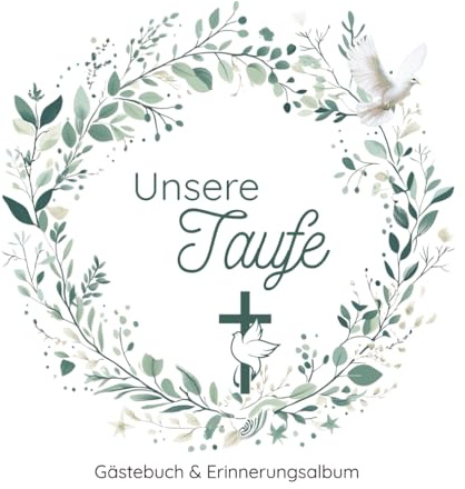 Unsere Taufe - Gästebuch und Erinnerungsalbum: Zwillingstaufe - 100 Seiten zur Erinnerung an die heilige Taufe mit viel Platz für Wünsche, ... Design. Perfekt als Geschenk für Zwillinge.