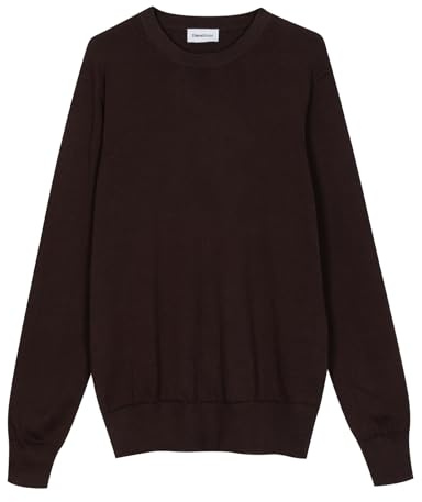 Diana Studio - Paricollo in 100% Cotone a Maniche Lunghe, Uomo, Marrone, Taglia L, Regular Fit