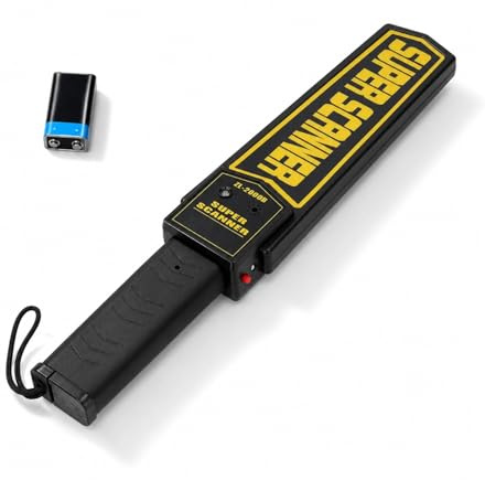 Detector de Metales portátil Tipo Varita, escáner de Seguridad de Alta sensibilidad, Detector de Metales portátil Recargable para Trabajos de carpintería