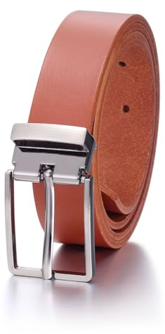 COTIDI Ceinture en cuir de vachette 3 cm de large Fabriqué en Italie ajustable