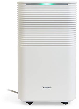 VonHaus Dehumidifier 12L/Day, 2L Water Tank – Moisture Extraction Machine For Damp, Condensation, Laundry/Clothes Drying, Prevents Mould & Smells – For Home, Bedroom, Utility Room & More