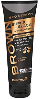 Tannymaxx Brown Super Black Gold Edition Tanning + Bronzing Lotion, 125 ml