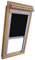 Verdunkelungsrollo THERMO Alu-Rückseite für VELUX Dachfenster TYP GGL/GPL/GGU/GPU - PK06 - Farbe Schwarz - mit Aluminium Seitenschienen - KLICK Montage