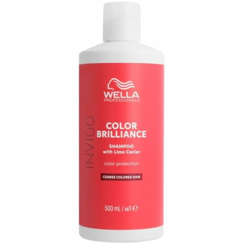 Wella Professionals INVIGO COLOR BRILLIANCE Shampoing - Maintient l'éclat et la protection de la couleur des cheveux - Shampoing pour cheveux colorés et épais 500ml
