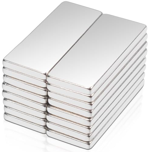 Neodym Magnete Extra Stark, Magneti al neodimio 16 pezzi extra forti, magneti 20x8x1.5 mm Magneti forti per lavagna magnetica, Magneti super forti per terre rare