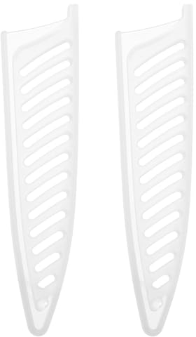 M METERXITY 2 Pack Plastic Knife Sheaths - Kitchen Knife Protectors Edge Guard Blade Protective Cover, Apply to Ceramic Knife Kitchen (4 Inch, White)