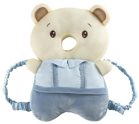 Sac à dos de protection de tête de bébé, sac à dos de protection réglable en forme d'animal mignon pour tout-petit, oreiller de sécurité | Coussin de soutien doux avec harnais pour l'entraînement à