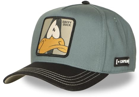 Capslab Cappellino da baseball Looney Tunes, regolabile da Snapback, verde, Taglia Unica