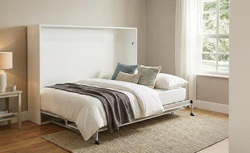 Vep Home Cama Abatible Horizontal con Escriotrio 135X190 Blanco
