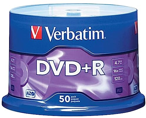 Verbatim 95037 16x DVD+R, 50/Pack (VTM95037)