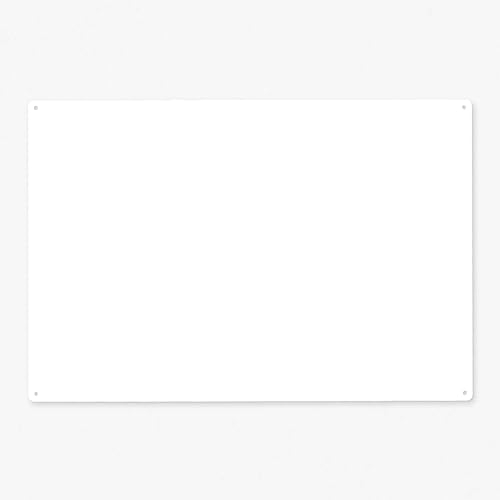 KalaMitica Magnettafel - Kreidetafel Magnetisch, Magnetpinnwand für jede Art von Magneten - Raues Weiß - 56x38 cm